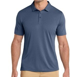 Travis Mathew Polo Shirt Men XL Gray Performance Golf Short Sleeve 2024 EUC Logo